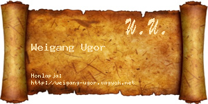 Weigang Ugor névjegykártya